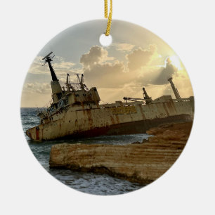 Scheepswrak Keramisch Ornament