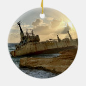 Scheepswrak Keramisch Ornament (Achterkant)