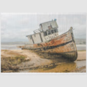 Scheepswrak Ocean 20x30 ontkoppeling Tissuepapier (Voorkant)