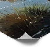 Scheepswrak onder de treurige wolken poster (Hoek)