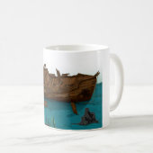 Scheepswrak onder water koffiemok (Voorkant rechts)