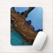 Scheepswrak onder water muismat (Met muis)