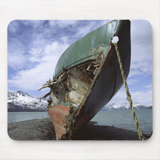 Scheepswrak op de kust muismat (Voorkant)