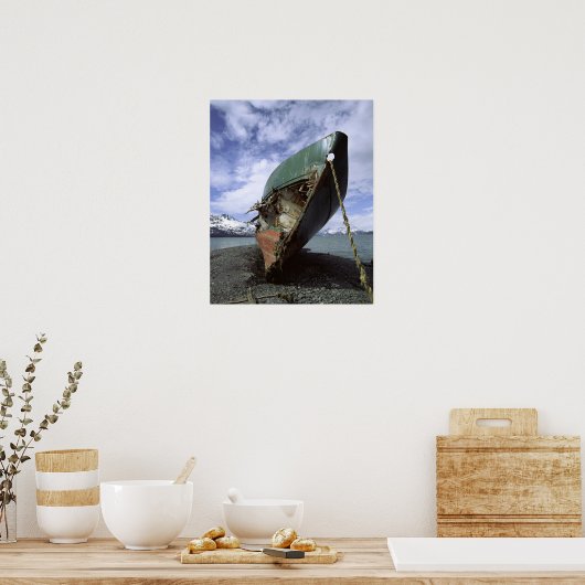 Scheepswrak op de kust poster (Keuken)