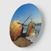 Scheepswrak op strand, Skeletkust, Namibië Grote Klok (Hoek)