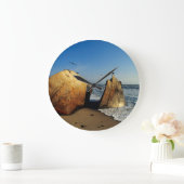 Scheepswrak op strand, Skeletkust, Namibië Grote Klok (Huis)