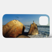 Scheepswrak op strand, Skeleton Coast, Namibië Case-Mate iPhone Case (Achterkant (horizontaal))
