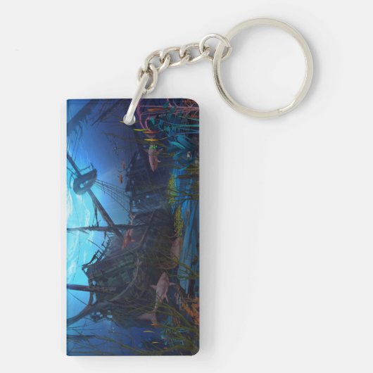 scheepswrak sleutelhanger (achterkant)
