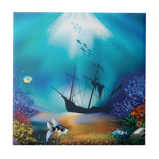 Scheepswrak Tegeltje (Voorkant)