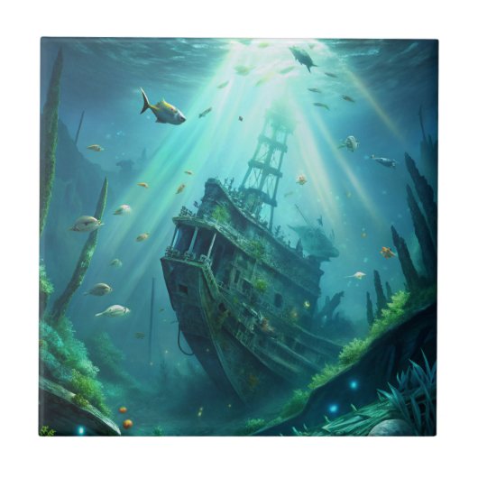 Scheepswrak Tegeltje (Voorkant)