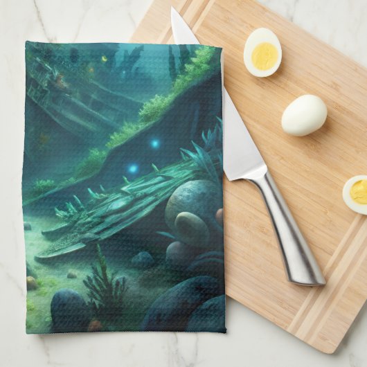 Scheepswrak Theedoek (Quarter Fold)