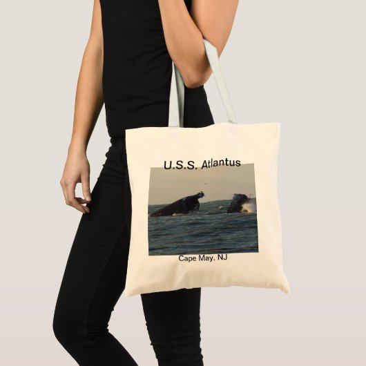 Scheepswrak U.S.S. Atlantus Cape May New Jersey Tote Bag (Voorkant (product))