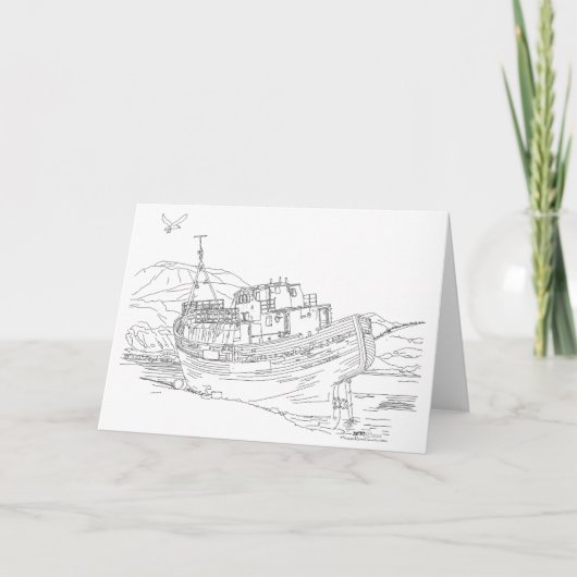 Scheepswrak van Corpach Schotland Kaart (Voorkant)