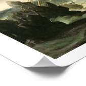 Scheepswrak van een Rocky Coast (olie op canvas) Poster (Hoek)