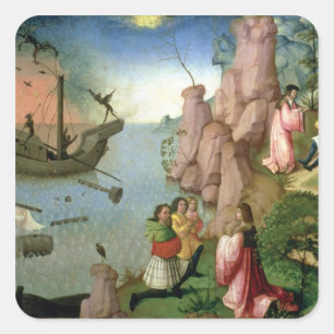 Scheepswrak veroorzaakt door Demons Vierkante Sticker