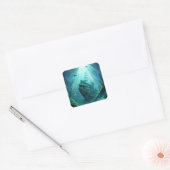 Scheepswrak Vierkante Sticker (Envelop)