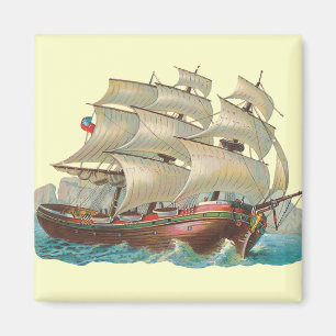 scheepszeil over het blauwe Zee Magnet
