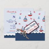 Scheepvaart Ahoy! Baptisme Square C Kaart (Voorkant / Achterkant)