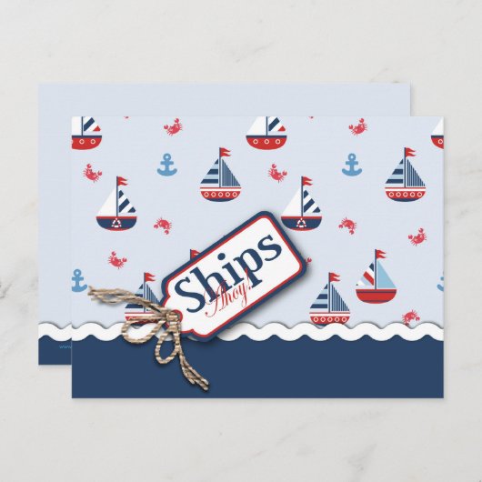 Scheepvaart Ahoy! BRIEFKAART 2 (Voorkant / Achterkant)