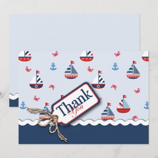 Scheepvaart Ahoy! TY-kaart 2 Bedankkaart (Voorkant / Achterkant)