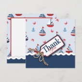 Scheepvaart Ahoy! TY Square Bedankkaart (Voorkant / Achterkant)