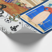 SCHEEPVAART ART DECO SCHOONHEID MODE MET ANKERS CADEAUPAPIER (Hoek)