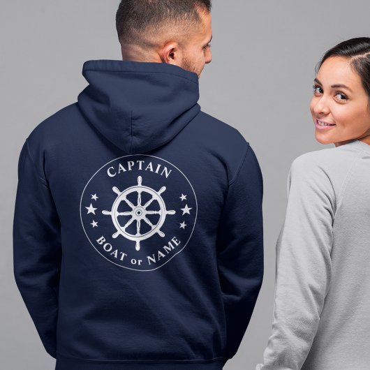 Scheepvaart een schip met een helmwielsterrenkapit hoodie