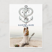Scheepvaart Hart Touw Anker Foto Save the Date