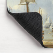 Scheepvaart in Calm Water met cijfers van de kust Muismat (Hoek)