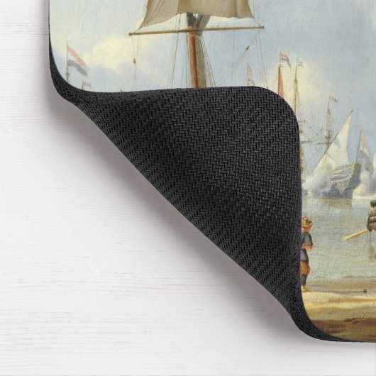 Scheepvaart in Calm Water met cijfers van de kust Muismat (Hoek)