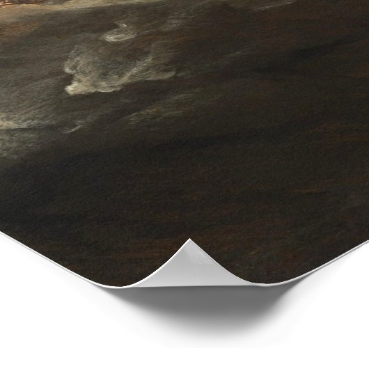 Scheepvaart in een Gale, Marine Poster (Hoek)