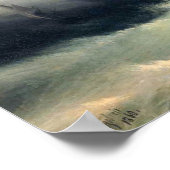 Scheepvaart in een Storm, Ivan Constantinovich Aiv Poster (Hoek)