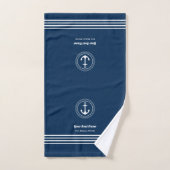 Scheepvaart Marine Touw Anker Aangepaste Boot Naam Handdoek (Handdoek)