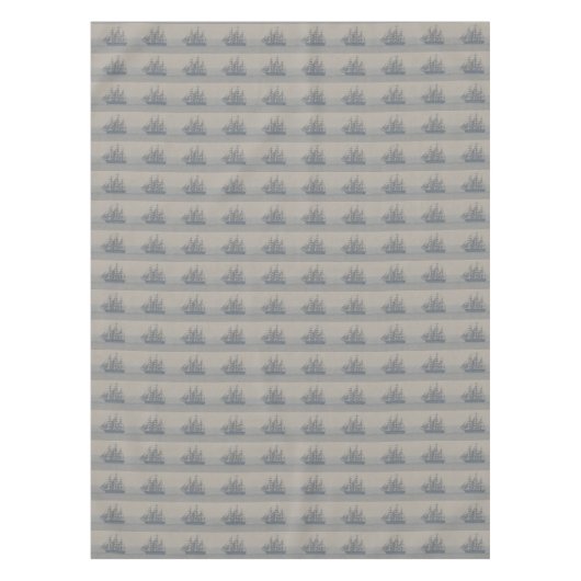 Scheepvaart Nautical Marine Sailboot Sailing Decor Tafelkleed (Voorkant)