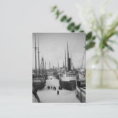 Scheepvaart op de Belle Marine City Michigan Briefkaart (Staand voorkant)