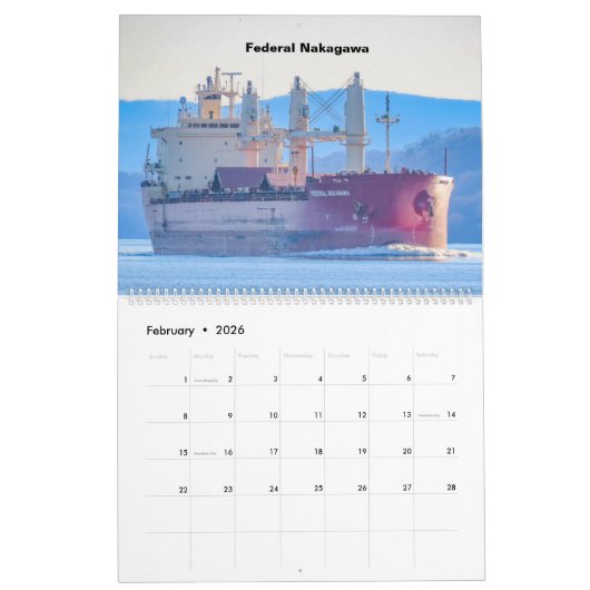 Scheepvaart op de Hudson-rivier 2023 Kalender (Feb 2026)