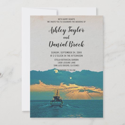  scheepvaart op de kust kaart (Voorkant)