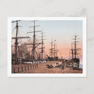 Scheepvaart rond 1900 op de Wegen in San Francisco Briefkaart