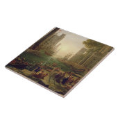 Scheepvaart van St. Paula Romana in Ostia, 1637-39 Tegeltje (Zijkant)