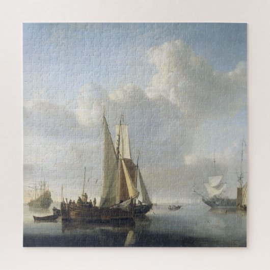 Scheepvaart vóór de kust, Willem van de Velde (II) Legpuzzel (Verticaal)