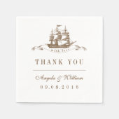  scheepvaartbietpapier servet (Voorkant)