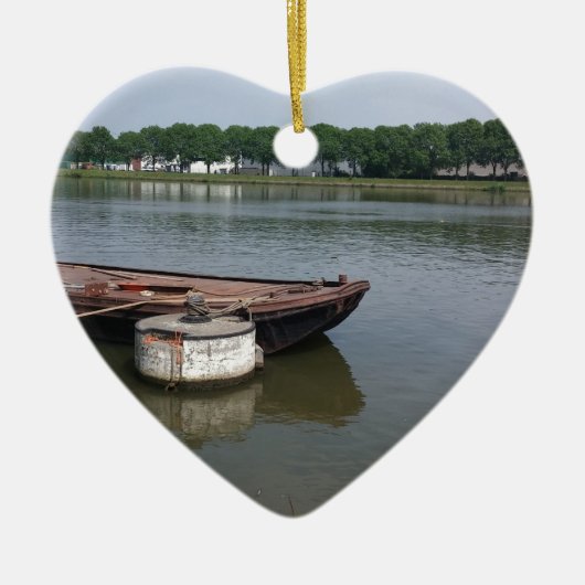 scheepvaartboei, kabelkadekanaal keramisch ornament (Voorkant)