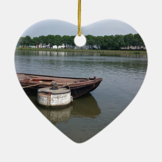 scheepvaartboei, kabelkadekanaal keramisch ornament (Achterkant)