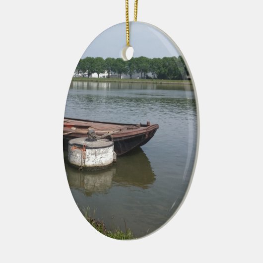 scheepvaartboei, kabelkadekanaal keramisch ornament (Links)