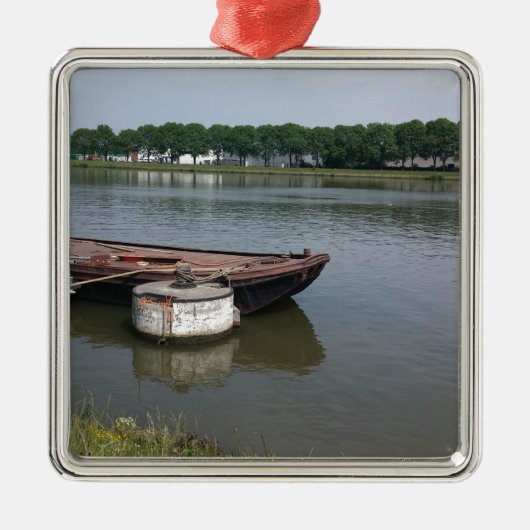 scheepvaartboei, kabelkadekanaal metalen ornament (Voorkant)