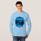 Scheepvaartcontainerarchitectuur T-shirt (Voorkant volledig)
