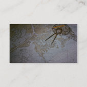 Scheepvaartkaart en -kompas, tussenpersoon visitekaartje (Achterkant)