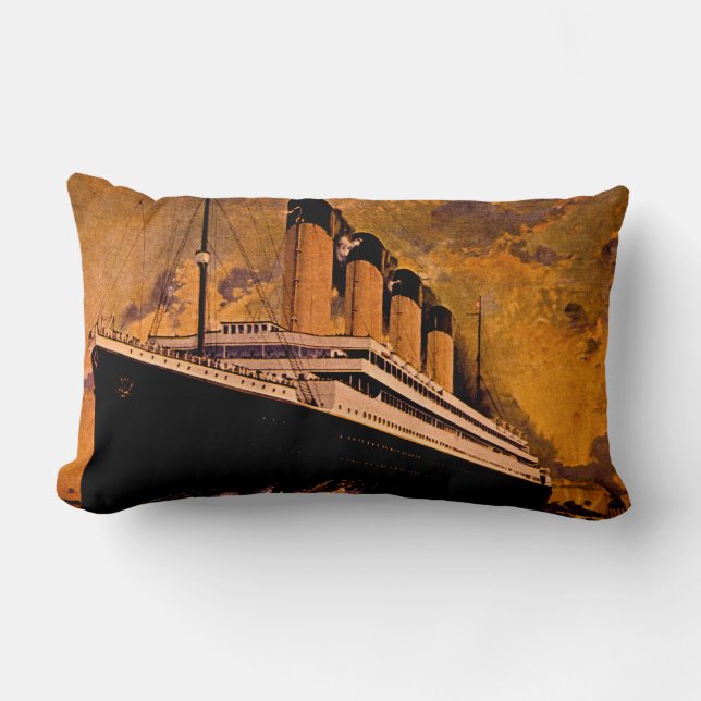  scheepvaartmaatschappij Liner Titanic Cunard Kussen (Voorkant)