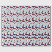 Scheepvaartpatroon Cadeaupapier (Vlak)