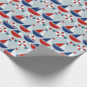 Scheepvaartpatroon Cadeaupapier (Hoek)